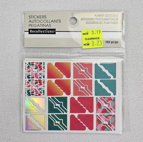 Lot Of Scrapbooking/Planner Accessories - Stickers Epoxy Shapes Button Brads - Picture 10 of 15